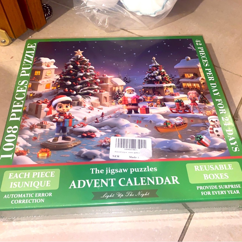 Christmas Advent Calendar Puzzle 1008 Piece